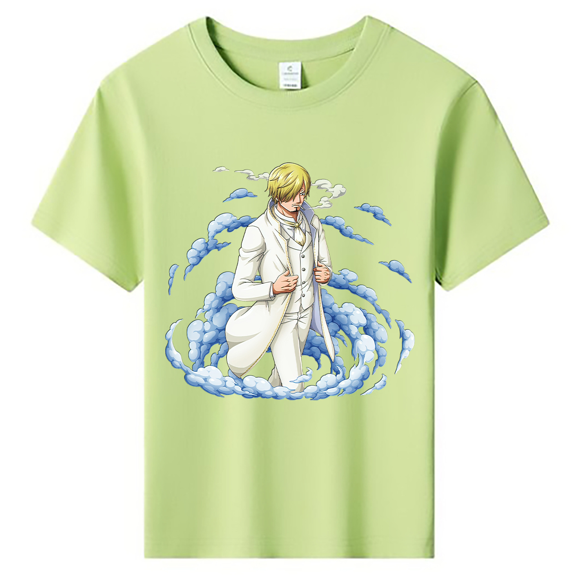 （画像用） ワンピース サンジ ONE PIECE Sanji 綿100％キッズTシャツ（フロントプリント）
